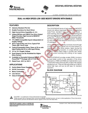 UCC27425DGN datasheet  